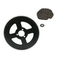thumbnail image 1 of Kit de Cadena y Sótbelo, 146 Enlaces Kit de Sótbelo de Bicicleta Transmisión de Potencia Máxima Resistente Para Motor 1020, 1 of 7