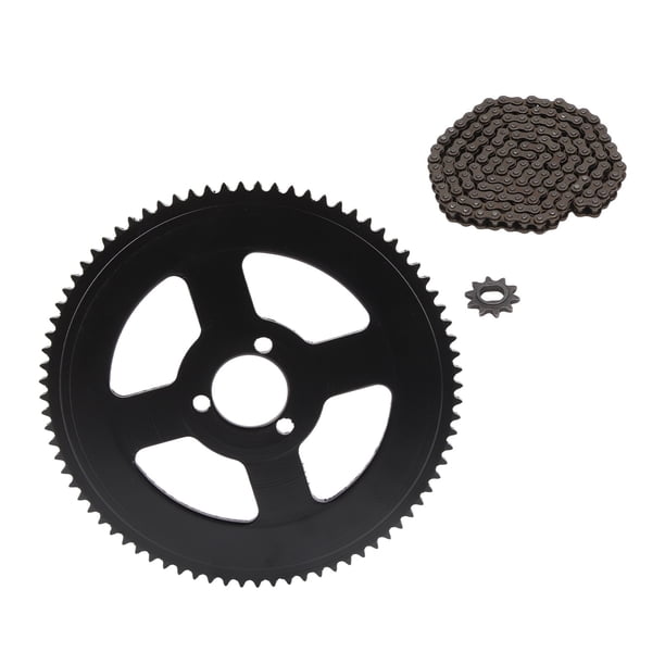 Kit de Cadena y Sótbelo, 146 Enlaces Kit de Sótbelo de Bicicleta Transmisión de Potencia Máxima Resistente Para Motor 1020