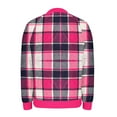thumbnail image 6 of Perfectbot Women's Trendy Zip Up Bomber Jacket - Casual Plaid with Pockets Fall Winter Outerwear, 6 of 6