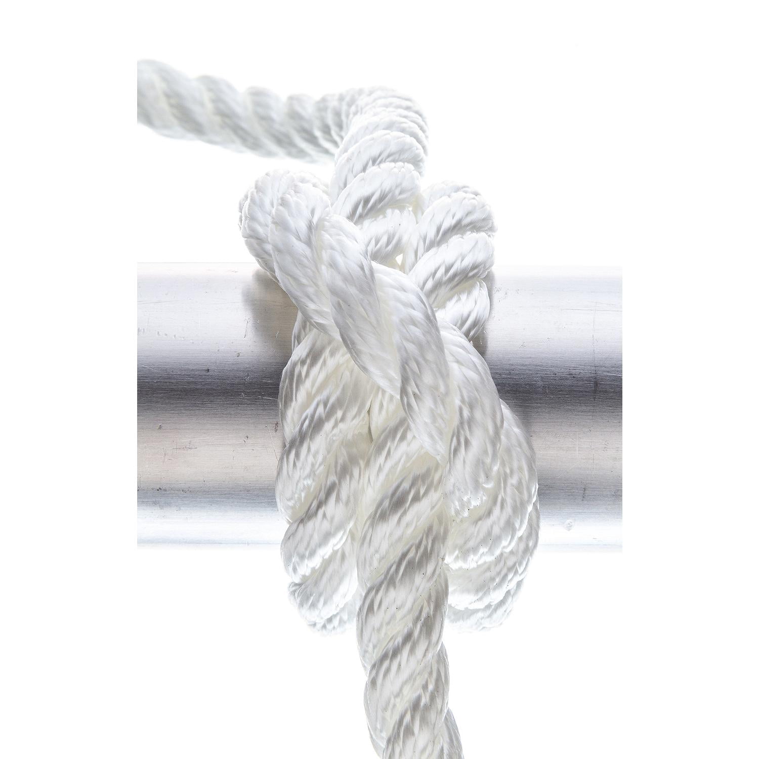 Seachoice 42571 3-Strand Twisted Nylon Dock Line, White