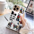 thumbnail image 1 of Destaca entre la multitud con esta fascinante funda para teléfono plateada mate con estampado gráfico para iPhone 15 Pro Max 14 13 12 Pro 11, 1 of 3