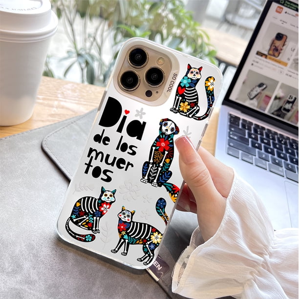 Destaca entre la multitud con esta fascinante funda para teléfono plateada mate con estampado gráfico para iPhone 15 Pro Max 14 13 12 Pro 11