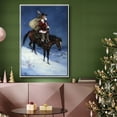 thumbnail image 6 of A Cowboy Christmas - Framed Gallery Wrapped Holiday Canvas - 25 x 37 - White Frame, 6 of 8