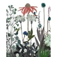 thumbnail image 2 of Fab Funky 12x14 Gold Ornate Wood Framed with Double Matting Museum Art Print Titled - Wildflower Bloom, Ostrich, 2 of 4