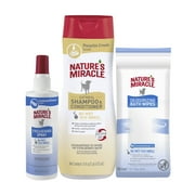 Nature’s Miracle Odor Control Bundle for Dogs; Includes Oatmeal Shampoo, Deodorizing Bath Wipes, Freshening Spray