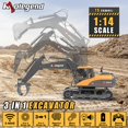 thumbnail image 2 of Excavadora de juguete a control remoto kolegend 3 en 1 a escala 1/14, 2 of 6
