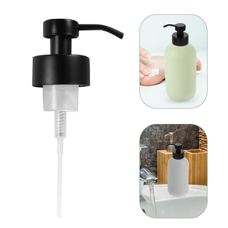 Black Stainless Steel Soap Dispenser Pump for Lotion Shampoo Bottles Home Use 304 Material