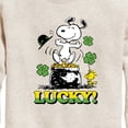 thumbnail image 3 of Lucky Snoopy - Toddler And Youth Crewneck Fleece Sweatshirt, 3 of 6