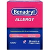 Benadryl Ultratabs Go Packs, Antihistamine Allergy Medicine Tablets with Diphenhydramine HCl, Convenient for Travel & On-The-Go Cold & Allergy Relief, 60 Packets of 2 Tablets
