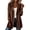 Brown, variant on Women's Long Sleeve Corduroy Blazer Jacket Dressy Casual Notched Lapel Button Down Mid-Length Suit Coats Fall Winter Boyfriend Work Office Shacket with Pockets Brown M
