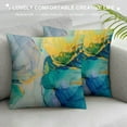 thumbnail image 3 of PHYHOO Marble Throw Pillow Covers Colorful Marble Texture Purple Green Blue Gold Foil Square Pillowcases for Home Decor Sofa Car Bedroom Pillow case, 3 of 5