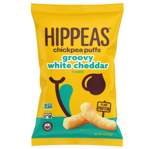 Pack Of 3 Hippeas Chickpea Puffs - Groovy White Cheddar, 4 oz (Package May Vary)