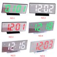 thumbnail image 4 of Injueey Reloj Despertador de acrílico/espejo, Reloj Digital LED, Control de voz, tiempo de repetición, pantalla de temperatura, modo nocturno, Reloj Decoración del hogar No.04 Injueey JJ25294-04B, 4 of 6
