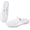White, variant on Women's Jelly Mesh Mule Sandals, Breathable Hollow Out Flat Shoes, Mary Jane Style Closed Toe Slides, Waterproof Summer Beach Shoes for Women