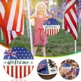 thumbnail image 2 of Chmadoxn Fourth of July Decorations Independence Day Wooden Hanging Crafts Home Holiday Decorations, Independence Day, 2 of 7