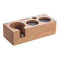 thumbnail image 1 of Coffee Tamper Mat Station Stand Portafilter Holder Support Base Rack Walnut Wood For 51MM 53MM 58MM Espresso Accessories Barista, 1 of 12
