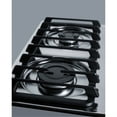 thumbnail image 4 of 24" wide gas cooktop with four sealed burners, chrome surface, and cast iron grates; made in the USA, 4 of 4