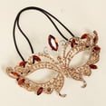 thumbnail image 1 of Elegant Masquerade Party Blindfold Face Accessory for Women with Rhinestone Embellishment and Sophisticated Design, 1 of 6