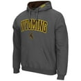 thumbnail image 2 of Men's Colosseum Charcoal Wyoming Cowboys Arch and Logo Pullover Hoodie, 2 of 3