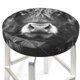 thumbnail image 3 of Balery Geometric Bull Design Fundas de asiento para taburete de bar redondo de tela de terciopelo ajustables que protegen de arañazos y manchas para sillas de 14 a 17 pulgadas.-12 inch, 3 of 7