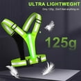 thumbnail image 2 of LED Reflective Running Vest High Visibility, USB Rechargeable, Rainproof for Night Running, Cycling, and Pet Walking, 2 of 7