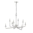 thumbnail image 2 of Millennium Lighting  Marceline 8/10 Chandelier Ceiling Light 8 - Polished Nickel, 2 of 6