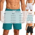 thumbnail image 3 of Hurxie Men's Athletic Shorts with Pockets 5" / 7" / 9" Inseam Quick Dry Lightweight Workout Gym Running Shorts White,XL, 3 of 7