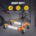 thumbnail image 3 of Ktaxon Car Wheel Dolly, 2PCS 3000 lbs Hydraulic Car Skates, 12'' Wheel Vehicle Positioning Jack, Orange, 3 of 7