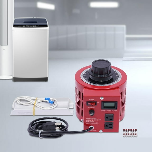 Variable Transformer 2000VA 110V 60Hz Varic 0-130 Volt Adjustable Output Variable AC Voltage Regulator with US Plug