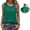 Blackish Green, variant on Women's Round Neck Sleeveless Cotton Linen Blouse Casual Loose Fit Summer Basic Top by Yigetop Beige L