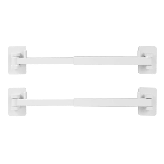 2 Pcs Shower Corner Holder RV Shower Corner Storage Bar Adjustable Easy to Install Rack Rod Wall Mount Space-saving Shower Shelf Fence for RV Home Hotel Bathrooms
