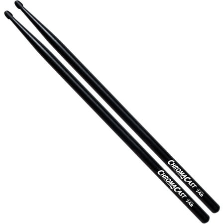 ChromaCast 7A Black Hickory Drumsticks (Best Drumsticks For Rock)