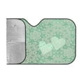 thumbnail image 2 of YFYANG Front Windshield Sun Shade, Green Vintage Texture Foldable Car Visor for Cars, Trucks, SUVs, Medium, 2 of 9