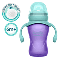 thumbnail image 3 of Evenflo Feeding 9 oz Balance Cups, 2-Pack, Pink & Purple, Baby Sippy Cups 6 Months+, 3 of 6