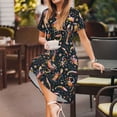 thumbnail image 3 of Naloa Various Crustaceans Print Womens Summer A-Line Dress with Pockets,Short Sleeve Dresses,Flowy Beach Swing Dress for Vacation Travel, 3 of 6