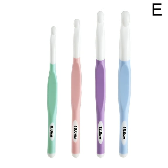 BESTSKY Ergonomic Soft Grip Comfy Crochet Hooks 8mm -15mm,Choose Size or Set