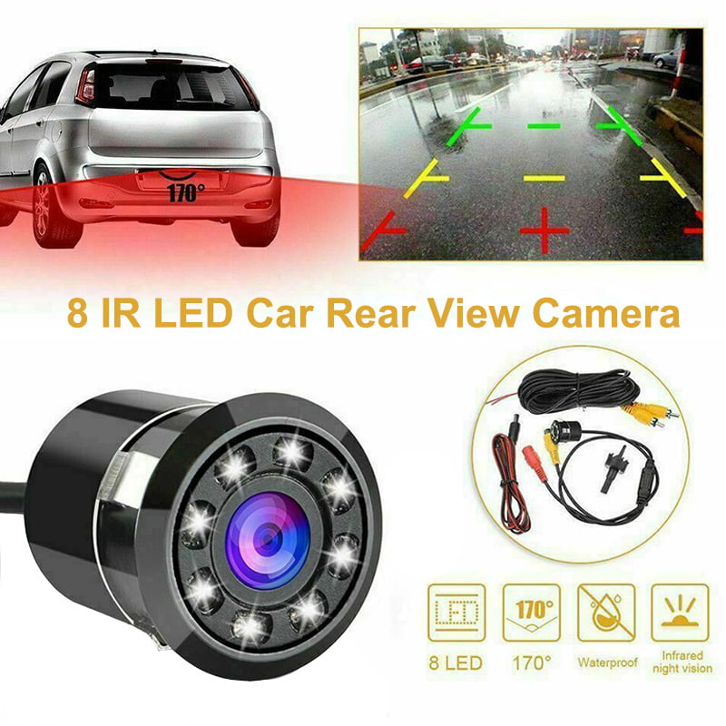 170° Wide Angle Night Vision Car SUV Rearview Reverse Backup Parking Camera Kit 