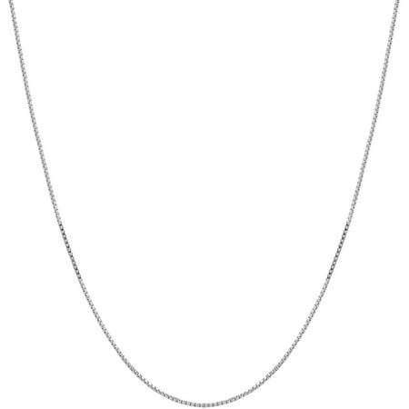 Simply Gold 10kt White Gold .50mm Polished Box Chain