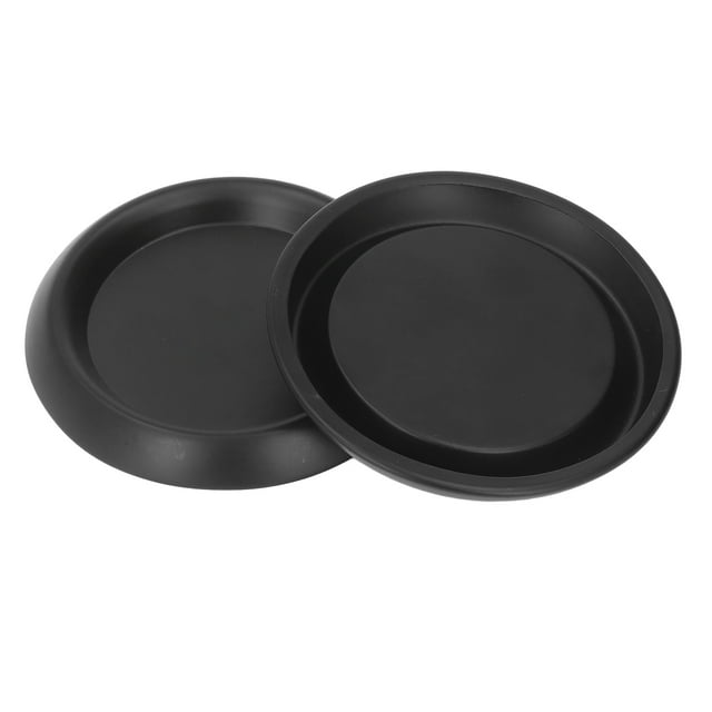 Metal Candle Holder, Black Matte 2 Pcs Classical Style Pillar Candle Holder Handcrafted Round