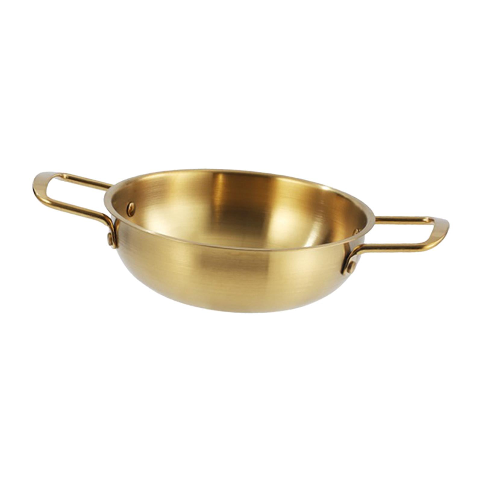 Korean Ramen Pot, Seafood Pot Stockpot Multipurpose, Household Kitchen Cookware Pan Dry Pots, Double Handle Instant Noodle Pot, Kimchi Soup Pot 22cm