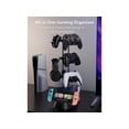 thumbnail image 2 of Controller Holder with Organizer Base, 3 Tiers Desk Gaming Controller Headset Stand with Cable Organizer for All Xbox PS4 PS5 Switch Pro Crontroller Gaming Accessories, 2 of 7