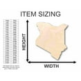 thumbnail image 2 of Unfinished Wood Kenya Shape - Country - Craft - up to 46" DIY 24" / 1", 2 of 3