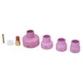 thumbnail image 2 of Kit de lentes de Gas TIG, conector de soporte de electrodo de Taza de cerámica, cubierta frontal de PTFE para WP 9 20 25, 7 Uds., 2 of 8