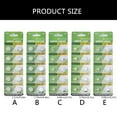 thumbnail image 3 of Guaber Battery,10pcs AG1 AG3 AG4 AG10 AG13 Alkaline Button Cell Batteries 1.55V LR1130 LR41 LR44 Button Batteries for Watches Toy, 3 of 4