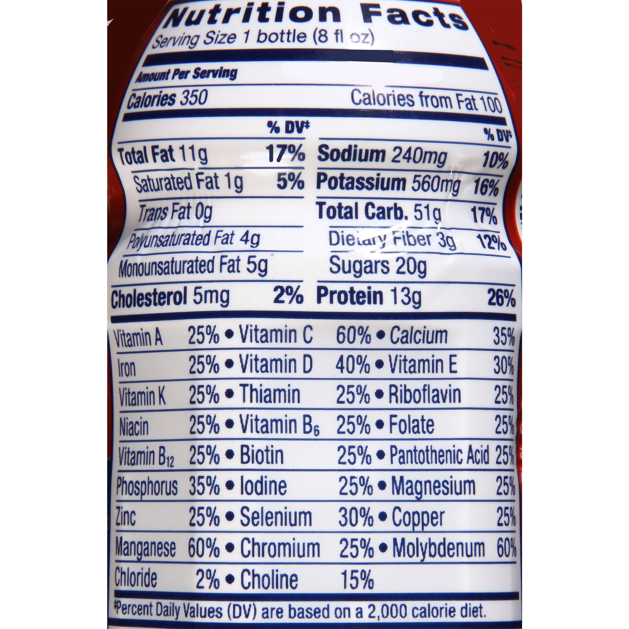 Ensure Nutrition Label Besto Blog