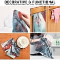 thumbnail image 5 of Coolnut Christmas Bird Kitchen Towels, 18 x 28 Inch Super Soft and Absorbent Dish Cloths for Washing Dishes, 6 PCS Reusable Multi-Purpose Microfiber Hand Towels for Kitchen, 5 of 5