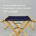thumbnail image 4 of Casual Home Chaise de Réalisateur en Toile, 18,5 Po L x 16 Po P, Blanc, 4 of 6