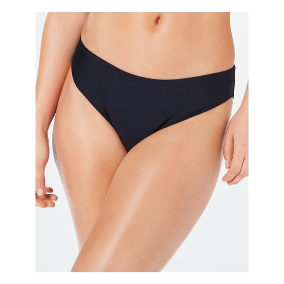 TOMMY HILFIGER Women's Navy Stretch Lined Moderate Coverage UV Protection Bikini Swimsuit Bottom S