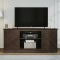 thumbnail image 3 of Dextrus Farmhouse TV Stand for 65 inch TV, Entertainment Center for Living Room, TV Media Console Cabinet, Brown, 3 of 8