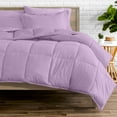 thumbnail image 3 of EASYCOT Luxurious Feather Down Alternative Comforter, Hotel Collection Duvet Insert Comforter for All Season,100% Soft Egyptian Cotton Shell with Corner Tabs 300 GSM Lavender , California King, 3 of 6